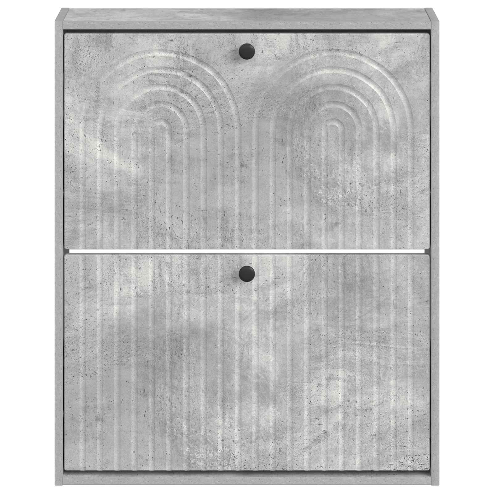 vidaXL Wisząca szafka na buty ALKMAAR 71 x 17 x 86 cm Betonowy szary