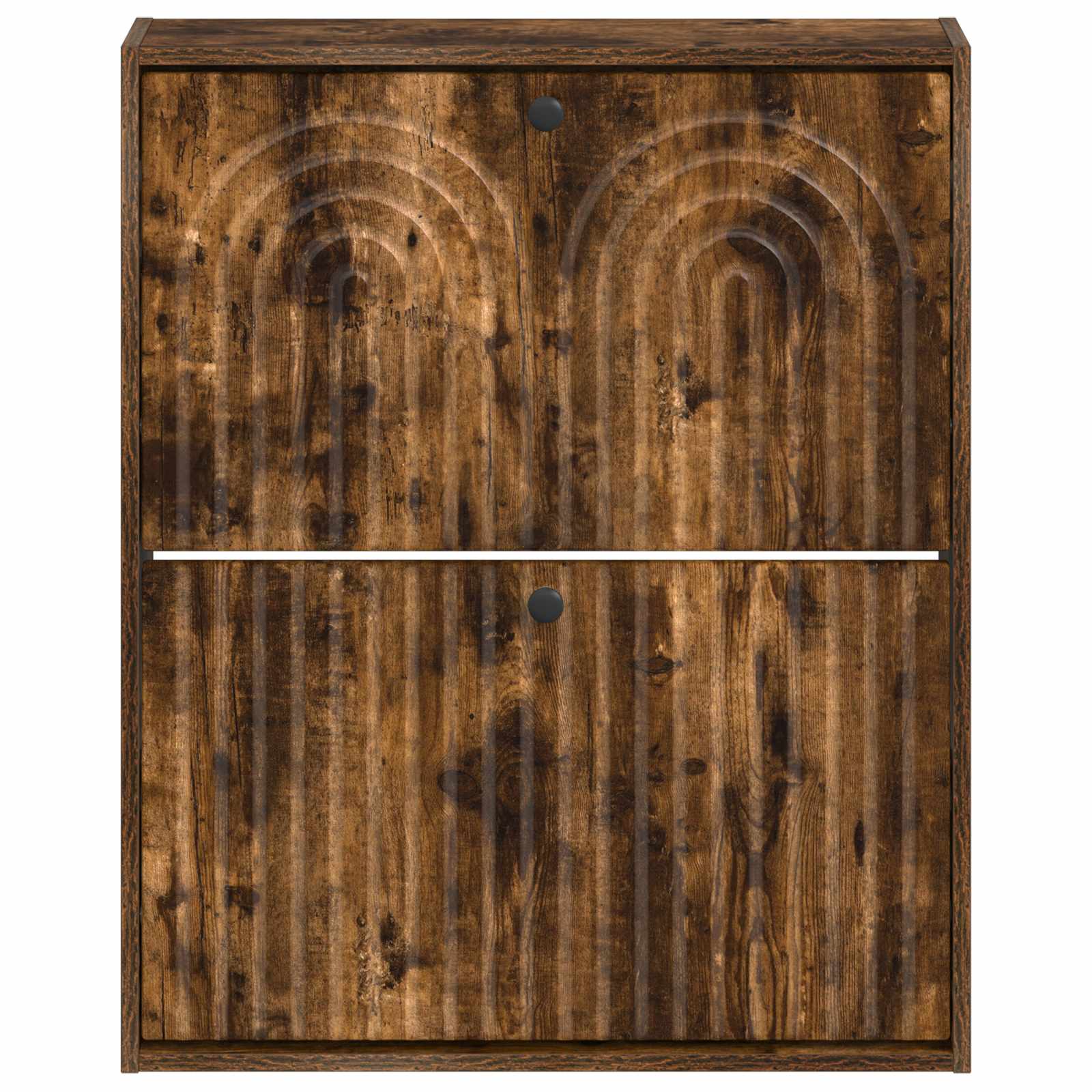 vidaXL Wisząca szafka na buty ALKMAAR 71 x 17 x 86 cm Dąb wędzony