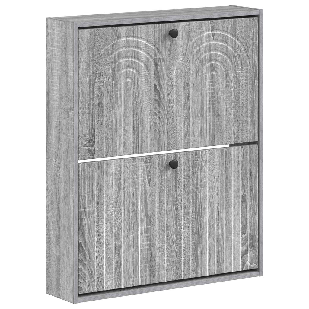 vidaXL Wisząca szafka na buty ALKMAAR 71 x 17 x 86 cm Szary Sonoma