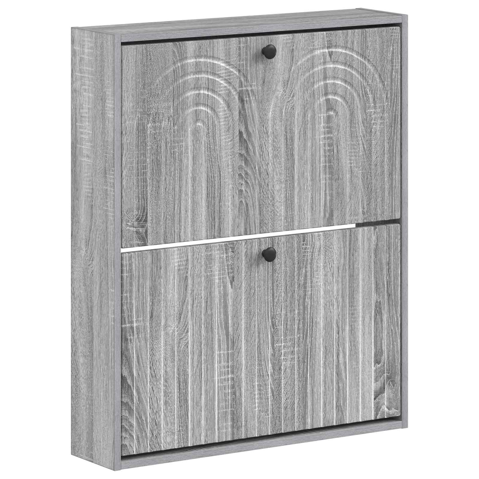 vidaXL Wisząca szafka na buty ALKMAAR 71 x 17 x 86 cm Szary Sonoma