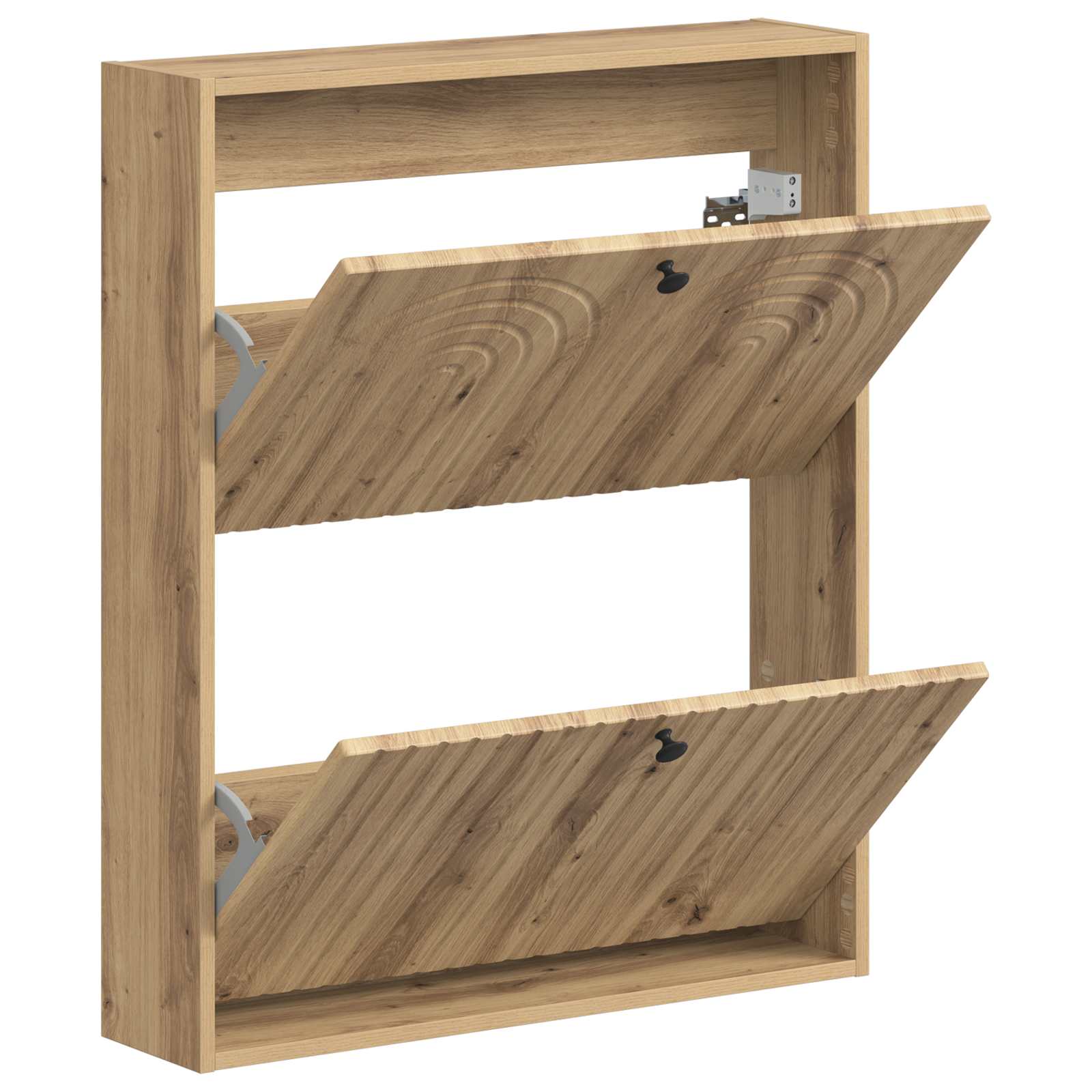 vidaXL Wisząca szafka na buty ALKMAAR 71 x 17 x 86 cm Dąb artisan
