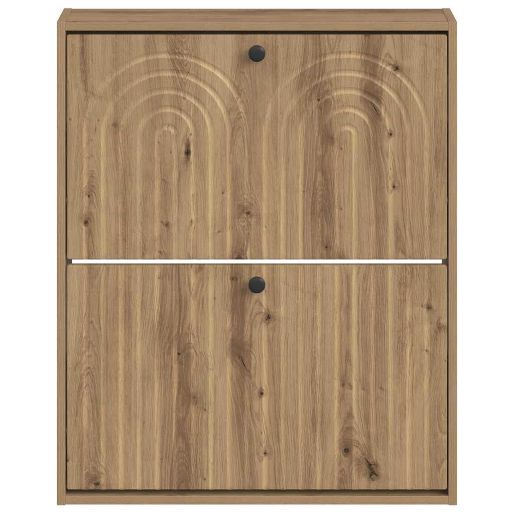 vidaXL Wisząca szafka na buty ALKMAAR 71 x 17 x 86 cm Dąb artisan
