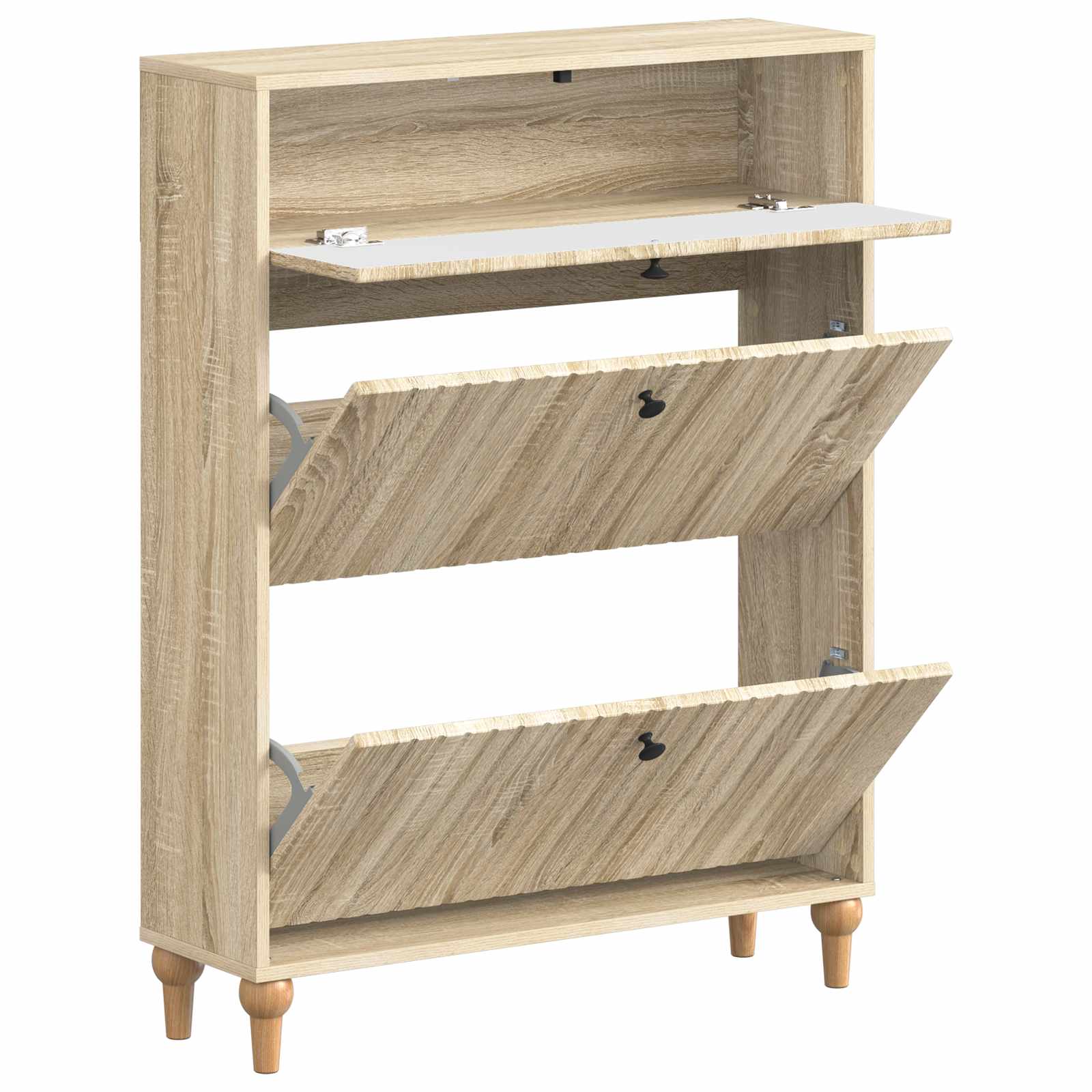 vidaXL Szafka na buty ALKMAAR 78 x 24 x 103 cm Drewno inżynieryjne