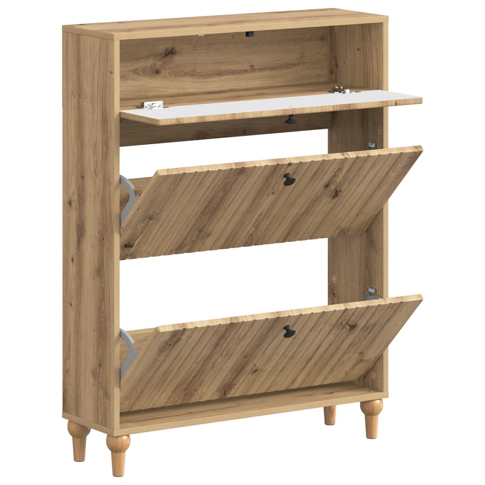 vidaXL Szafka na buty ALKMAAR 78 x 24 x 103 cm Drewno inżynieryjne
