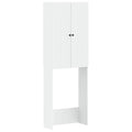 vidaXL Szafka toaletowa ALKMAAR Biały 66 x 25,5 x 190 cm
