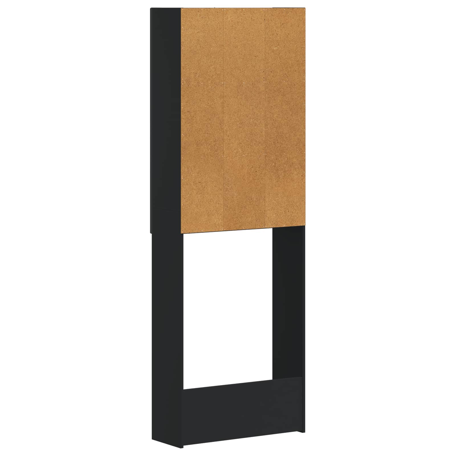 vidaXL Szafka toaletowa ALKMAAR Czarny 66 x 25,5 x 190 cm