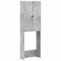 vidaXL Szafka toaletowa ALKMAAR Betonowy szary 66 x 25,5 x 190 cm