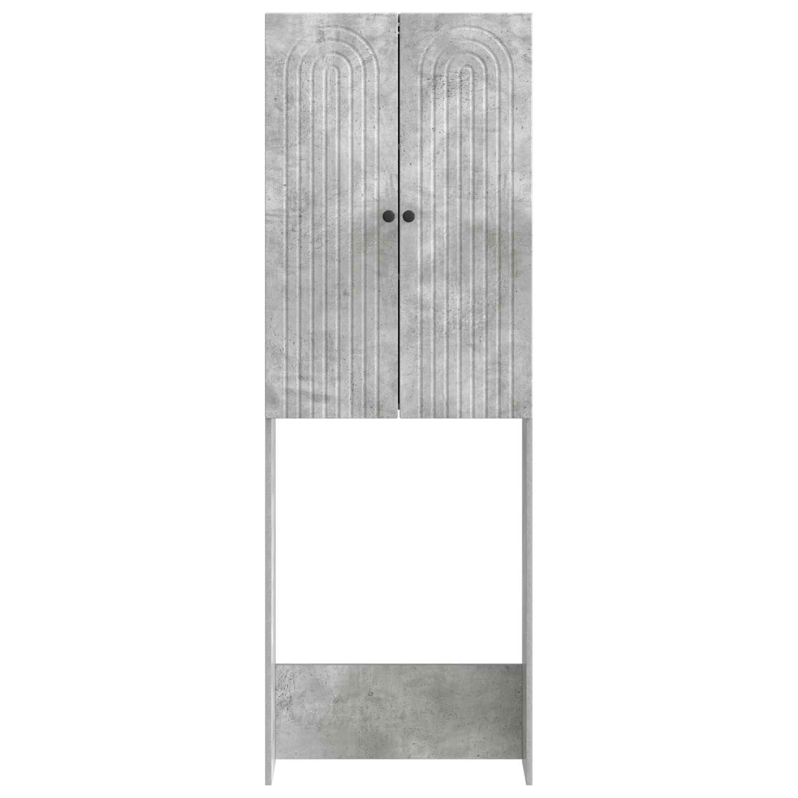 vidaXL Szafka toaletowa ALKMAAR Betonowy szary 66 x 25,5 x 190 cm