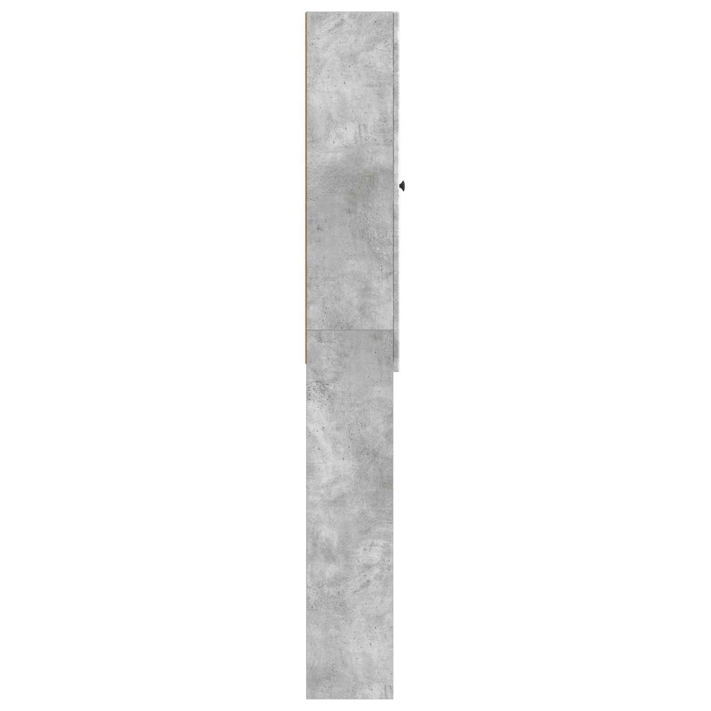 vidaXL Szafka toaletowa ALKMAAR Betonowy szary 66 x 25,5 x 190 cm