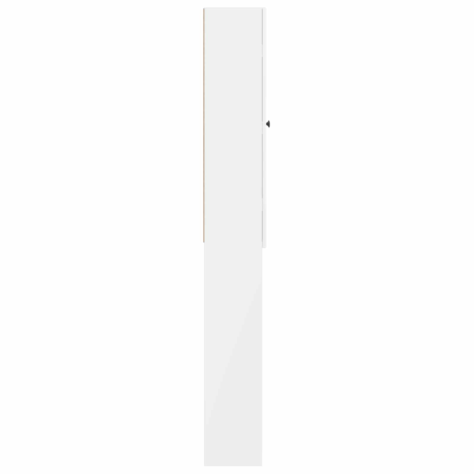 vidaXL Szafka toaletowa ALKMAAR Biały wysoki połysk 66 x 25,5 x 190 cm
