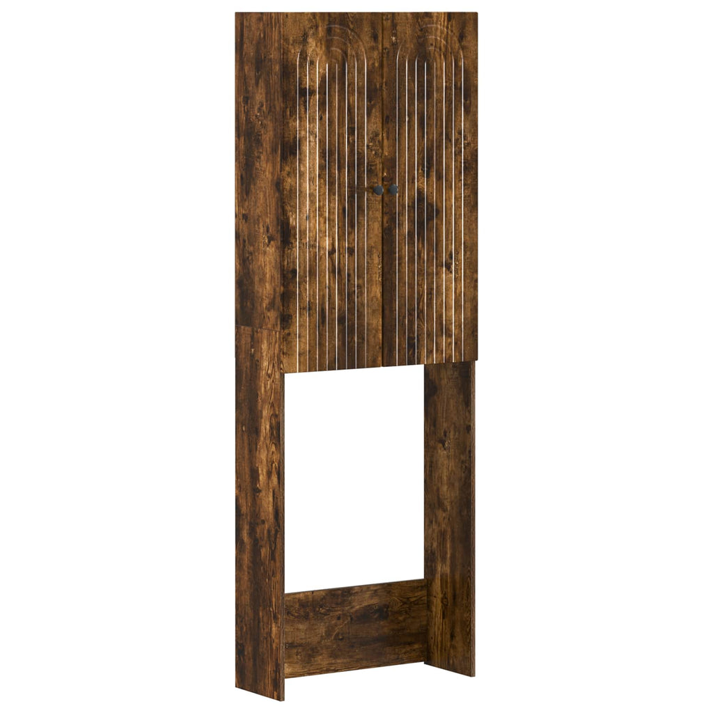 vidaXL Szafka toaletowa ALKMAAR Dąb wędzony 66 x 25,5 x 190 cm