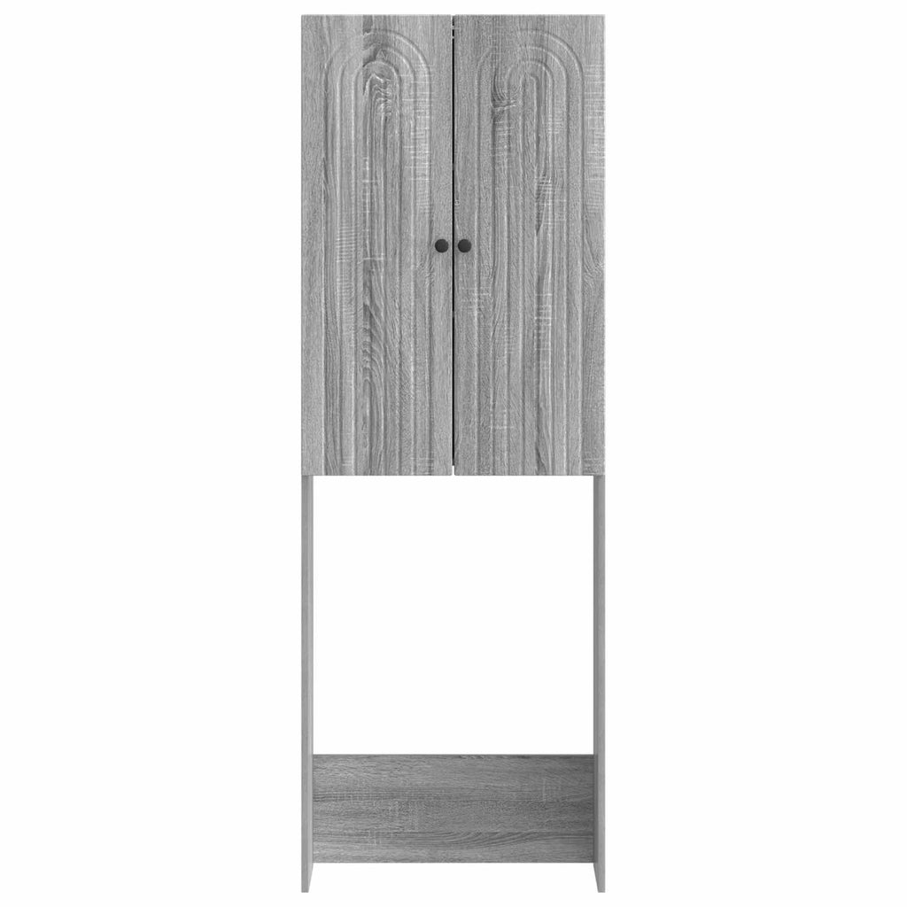 vidaXL Szafka toaletowa ALKMAAR Szary Sonoma 66 x 25,5 x 190 cm