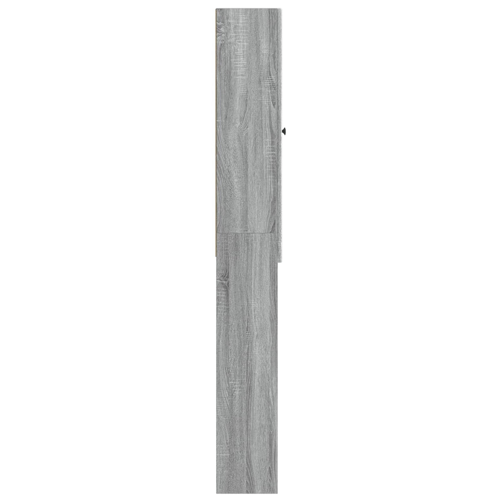 vidaXL Szafka toaletowa ALKMAAR Szary Sonoma 66 x 25,5 x 190 cm