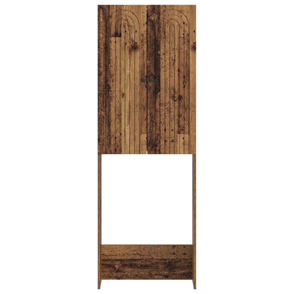 vidaXL Szafka toaletowa ALKMAAR Stare drewno 66 x 25,5 x 190 cm