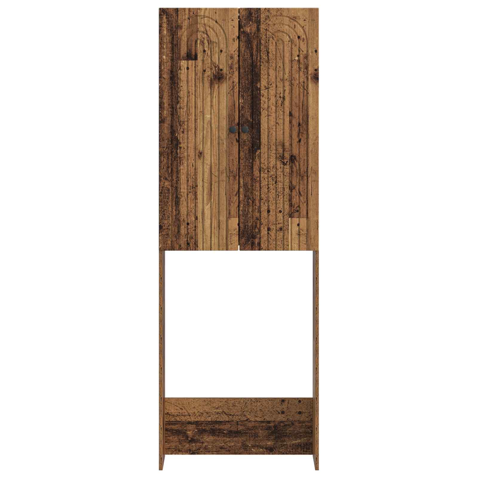 vidaXL Szafka toaletowa ALKMAAR Stare drewno 66 x 25,5 x 190 cm