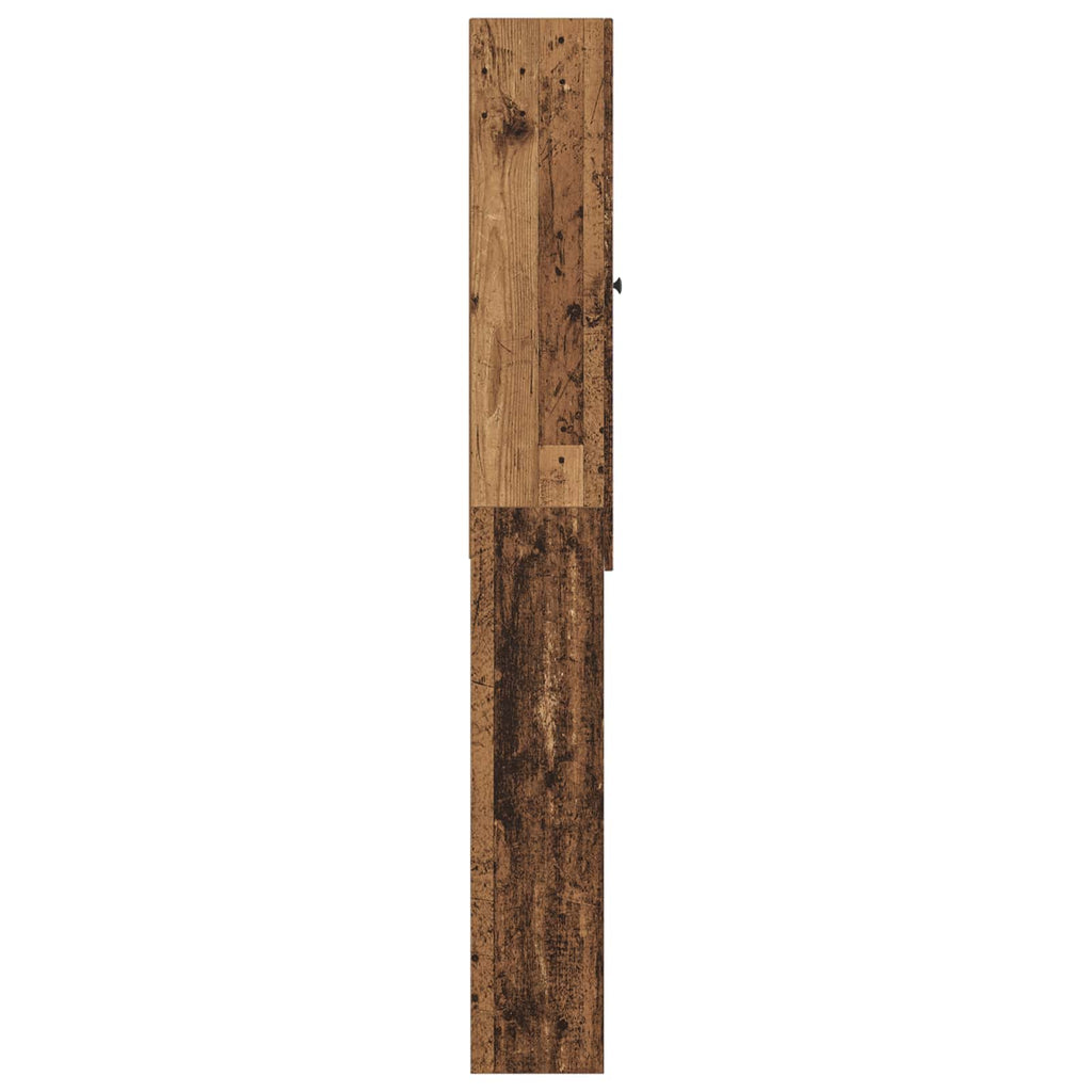vidaXL Szafka toaletowa ALKMAAR Stare drewno 66 x 25,5 x 190 cm