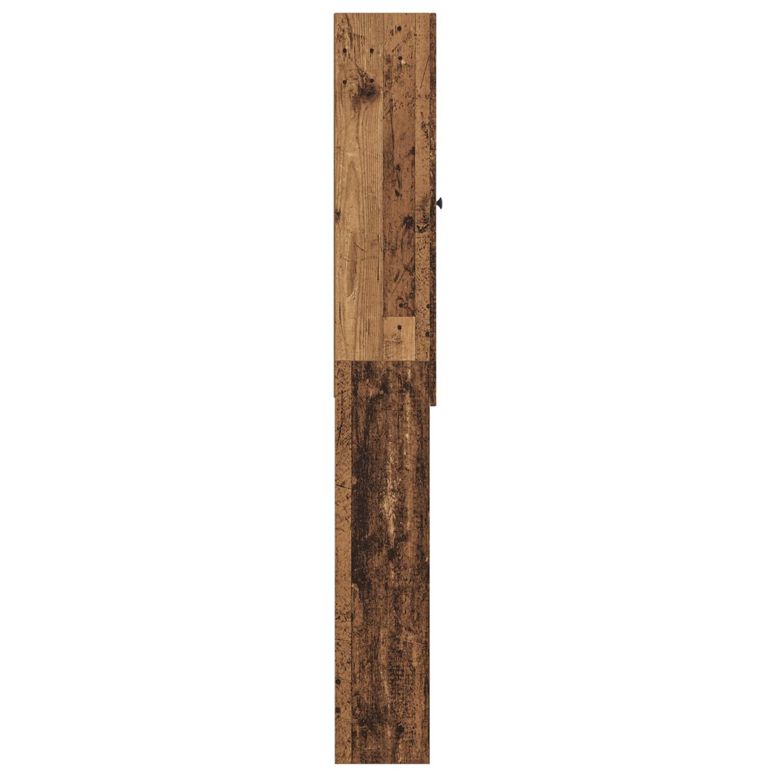 vidaXL Szafka toaletowa ALKMAAR Stare drewno 66 x 25,5 x 190 cm