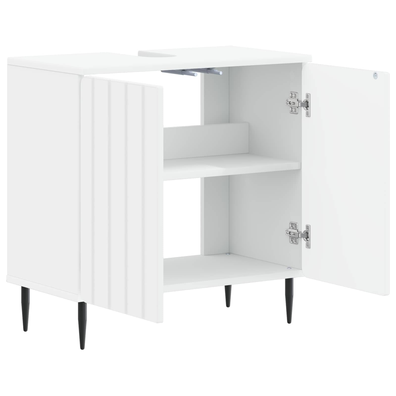 vidaXL Szafka pod umywalkę ZWOLLE Biały 59,5 x 31,5 x 59 cm