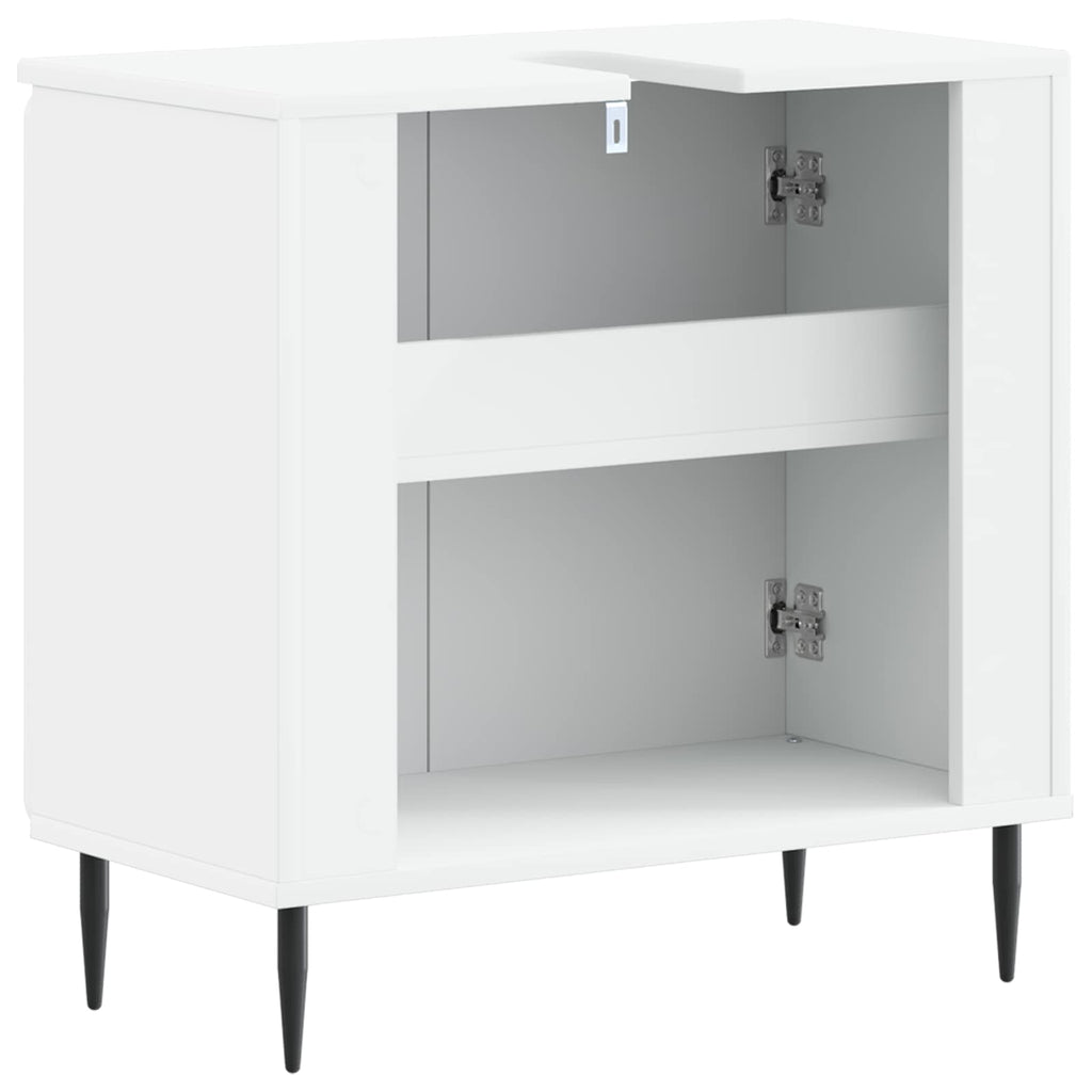 vidaXL Szafka pod umywalkę ZWOLLE Biały 59,5 x 31,5 x 59 cm