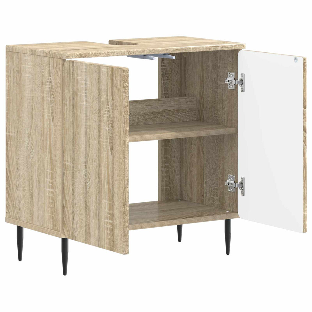 vidaXL Szafka pod umywalkę ZWOLLE dąb Sonoma 59,5 x 31,5 x 59 cm
