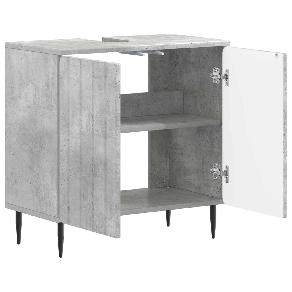 vidaXL Szafka pod umywalkę ZWOLLE Betonowy szary 59,5 x 31,5 x 59 cm