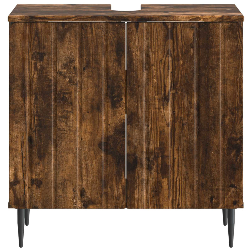 vidaXL Szafka pod umywalkę ZWOLLE Dąb wędzony 59,5 x 31,5 x 59 cm