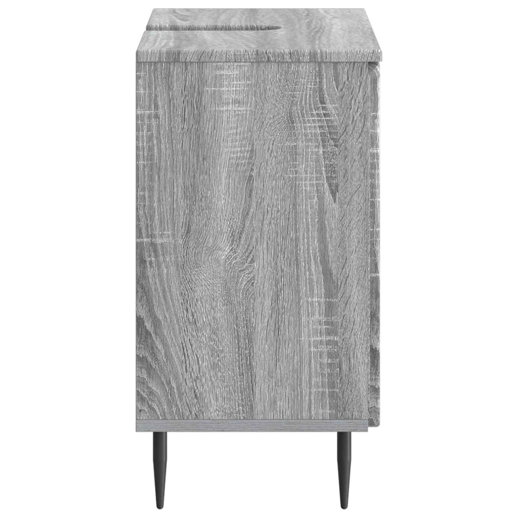 vidaXL Szafka pod umywalkę ZWOLLE Szary Sonoma 59,5 x 31,5 x 59 cm