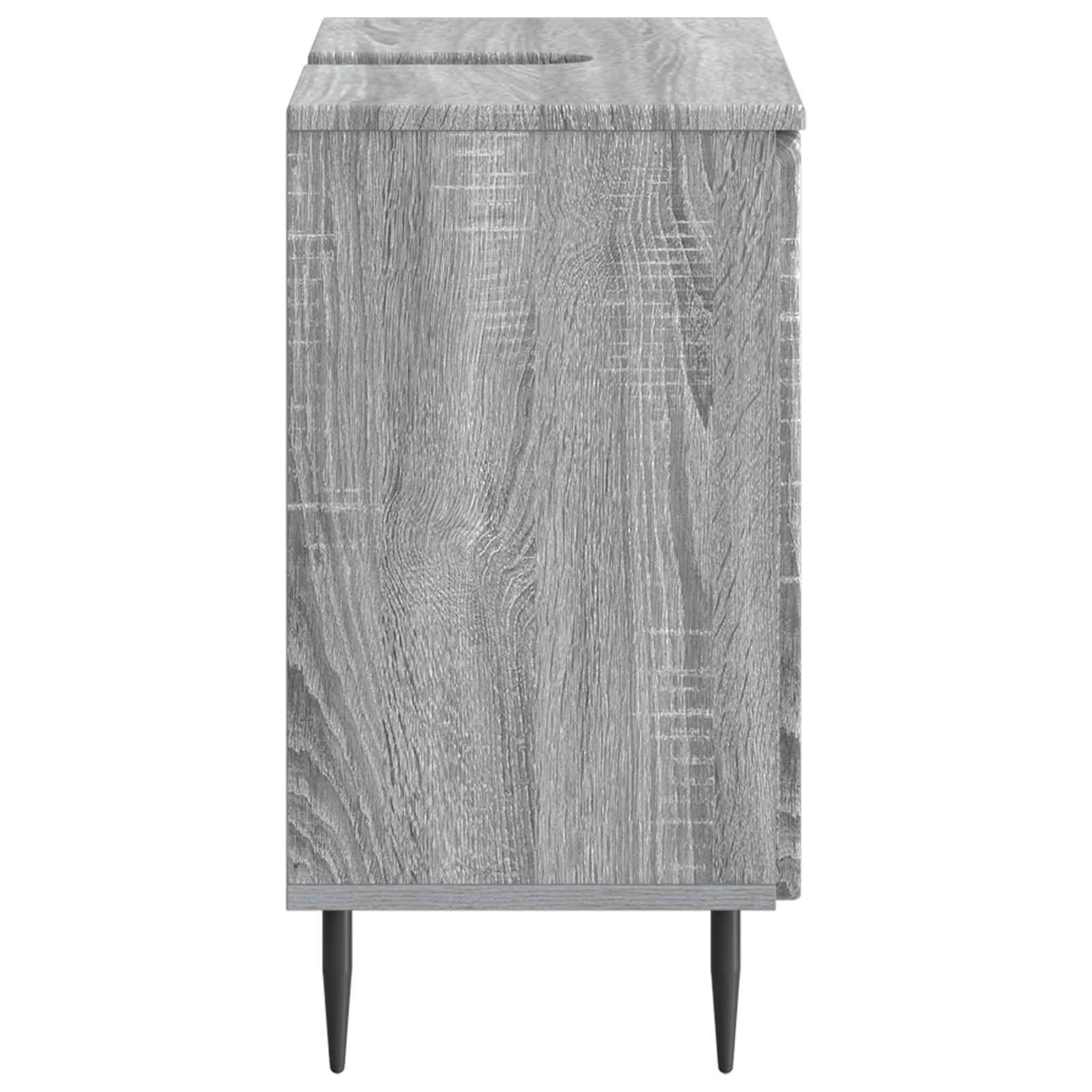 vidaXL Szafka pod umywalkę ZWOLLE Szary Sonoma 59,5 x 31,5 x 59 cm