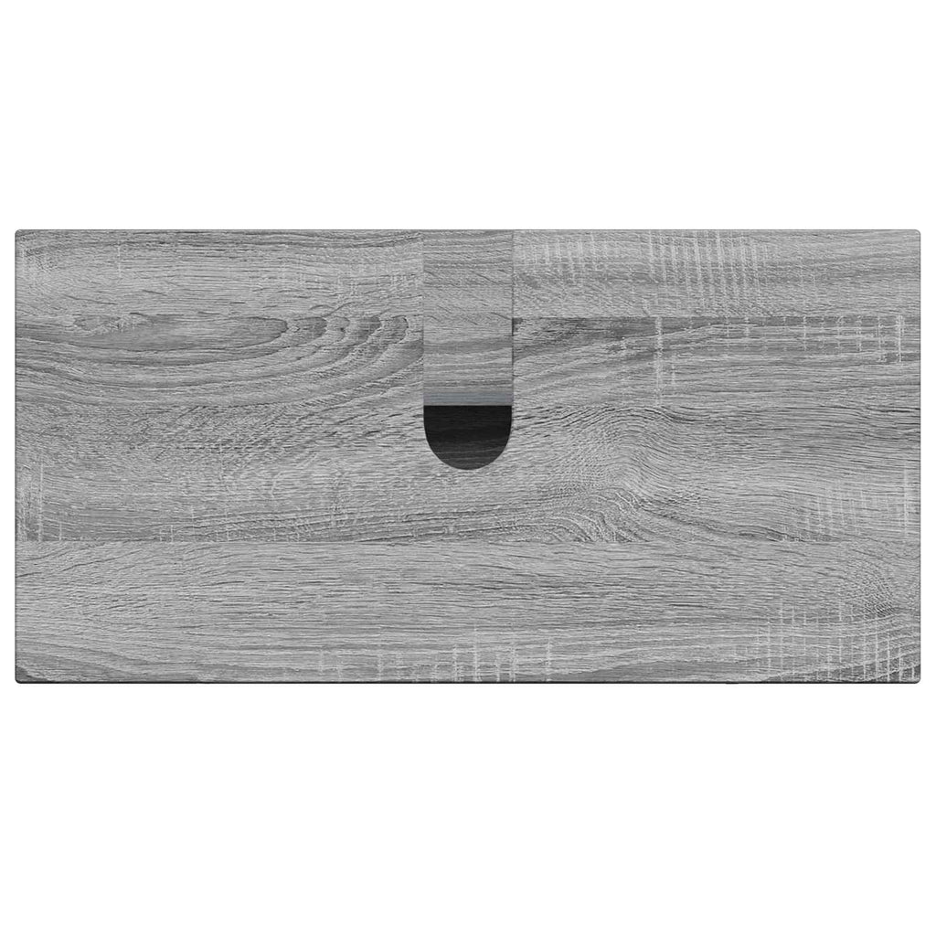 vidaXL Szafka pod umywalkę ZWOLLE Szary Sonoma 59,5 x 31,5 x 59 cm