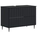 vidaXL Szafka pod umywalkę ZWOLLE Czarny 82 x 41 x 58,5 cm
