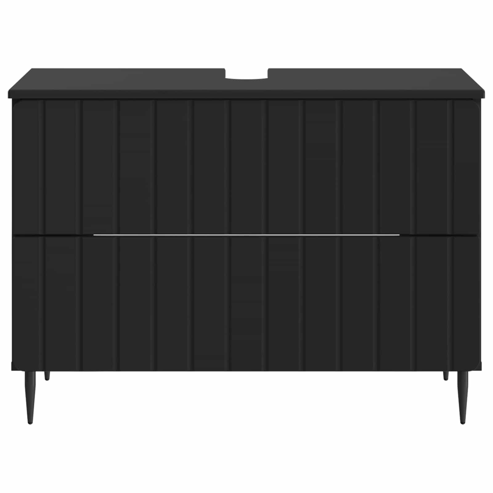 vidaXL Szafka pod umywalkę ZWOLLE Czarny 82 x 41 x 58,5 cm