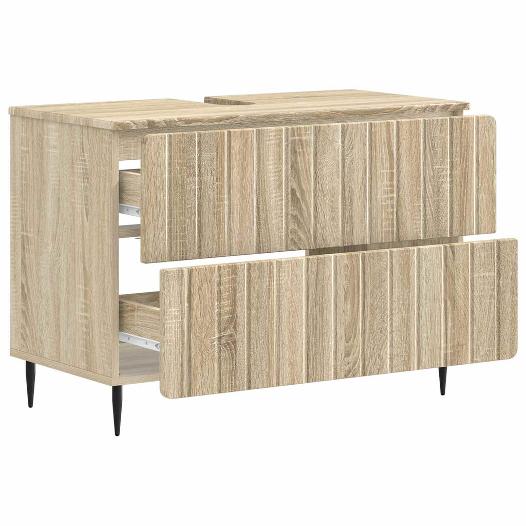 vidaXL Szafka pod umywalkę ZWOLLE dąb Sonoma 82 x 41 x 58,5 cm