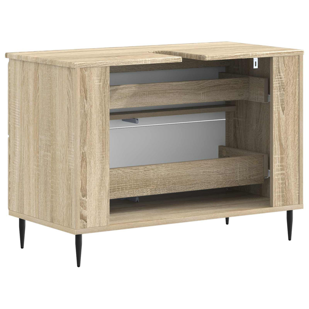 vidaXL Szafka pod umywalkę ZWOLLE dąb Sonoma 82 x 41 x 58,5 cm