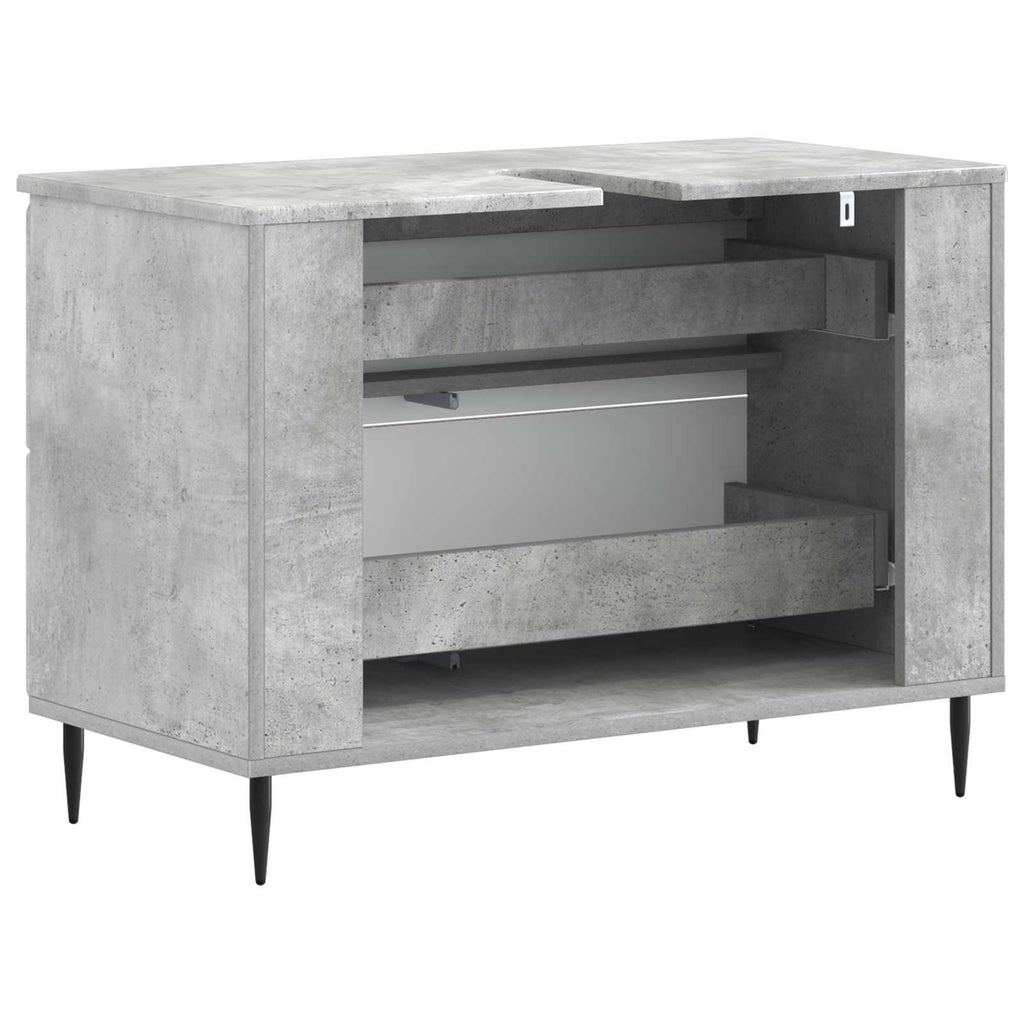 vidaXL Szafka pod umywalkę ZWOLLE Betonowy szary 82 x 41 x 58,5 cm