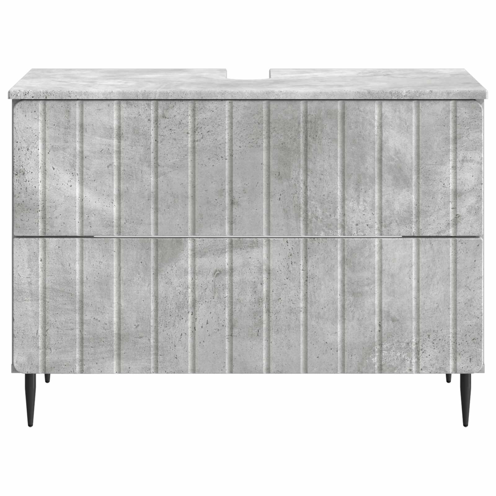 vidaXL Szafka pod umywalkę ZWOLLE Betonowy szary 82 x 41 x 58,5 cm