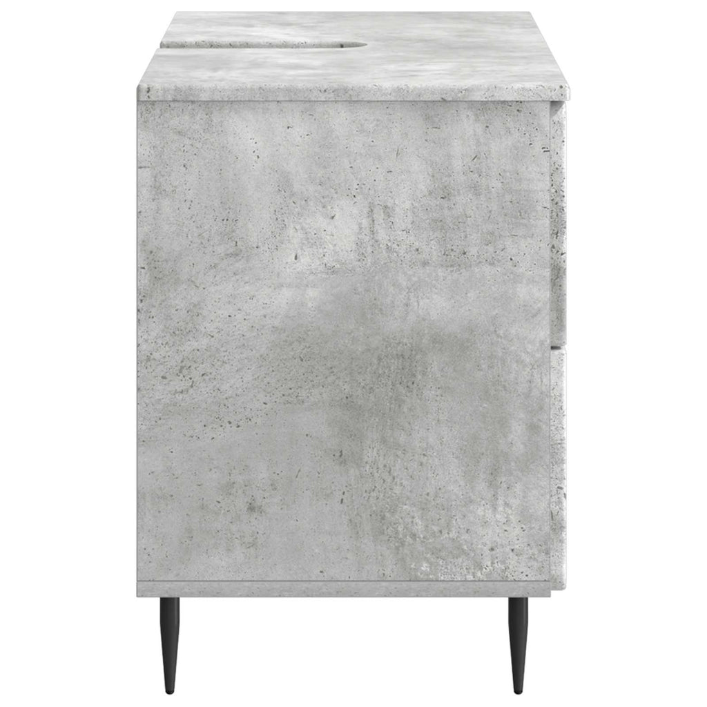 vidaXL Szafka pod umywalkę ZWOLLE Betonowy szary 82 x 41 x 58,5 cm