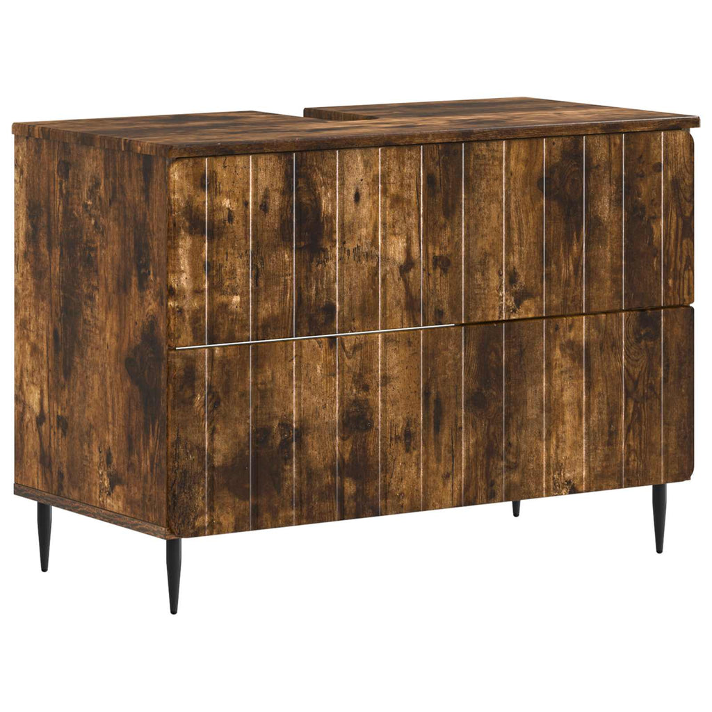 vidaXL Szafka pod umywalkę ZWOLLE Dąb wędzony 82 x 41 x 58,5 cm
