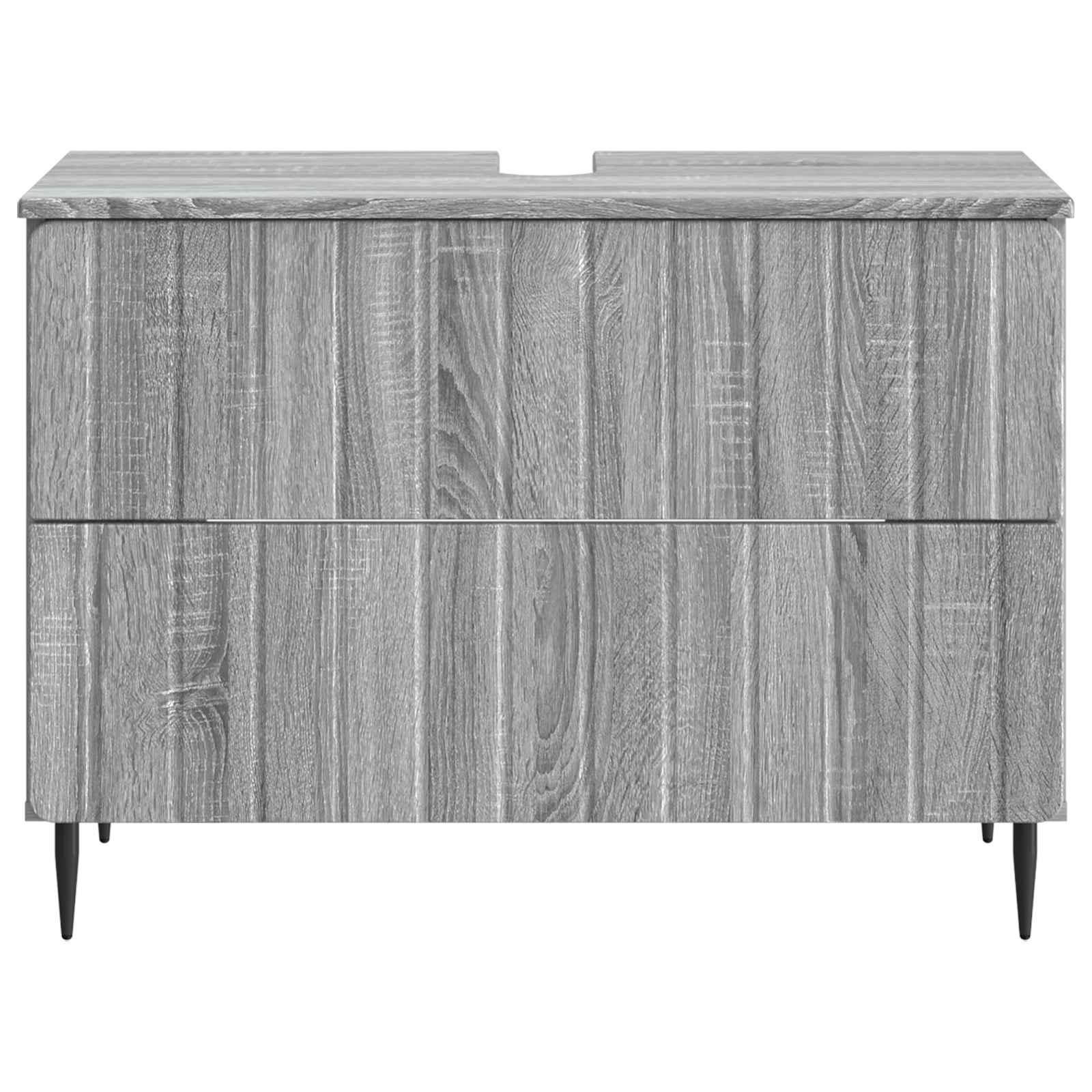 vidaXL Szafka pod umywalkę ZWOLLE Szary Sonoma 82 x 41 x 58,5 cm