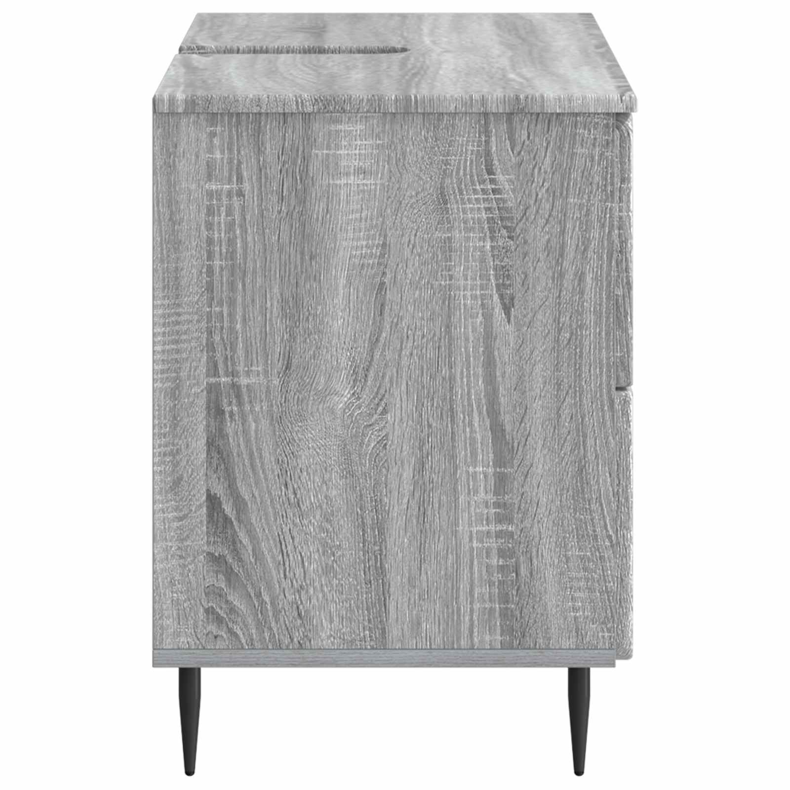 vidaXL Szafka pod umywalkę ZWOLLE Szary Sonoma 82 x 41 x 58,5 cm