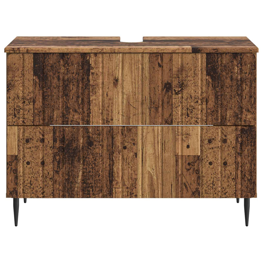 vidaXL Szafka pod umywalkę ZWOLLE Stare drewno 82 x 41 x 58,5 cm