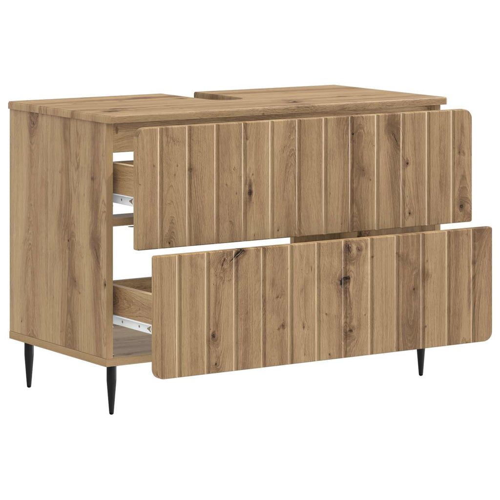 vidaXL Szafka pod umywalkę ZWOLLE Dąb artisan 82 x 41 x 58,5 cm
