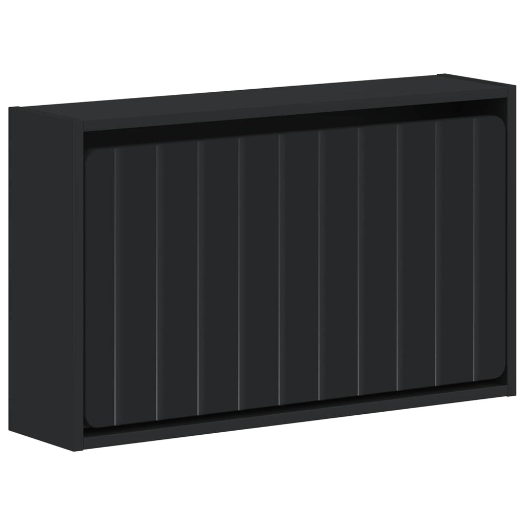 vidaXL Wisząca szafka na buty ZWOLLE 71 x 17 x 43 cm Czarny