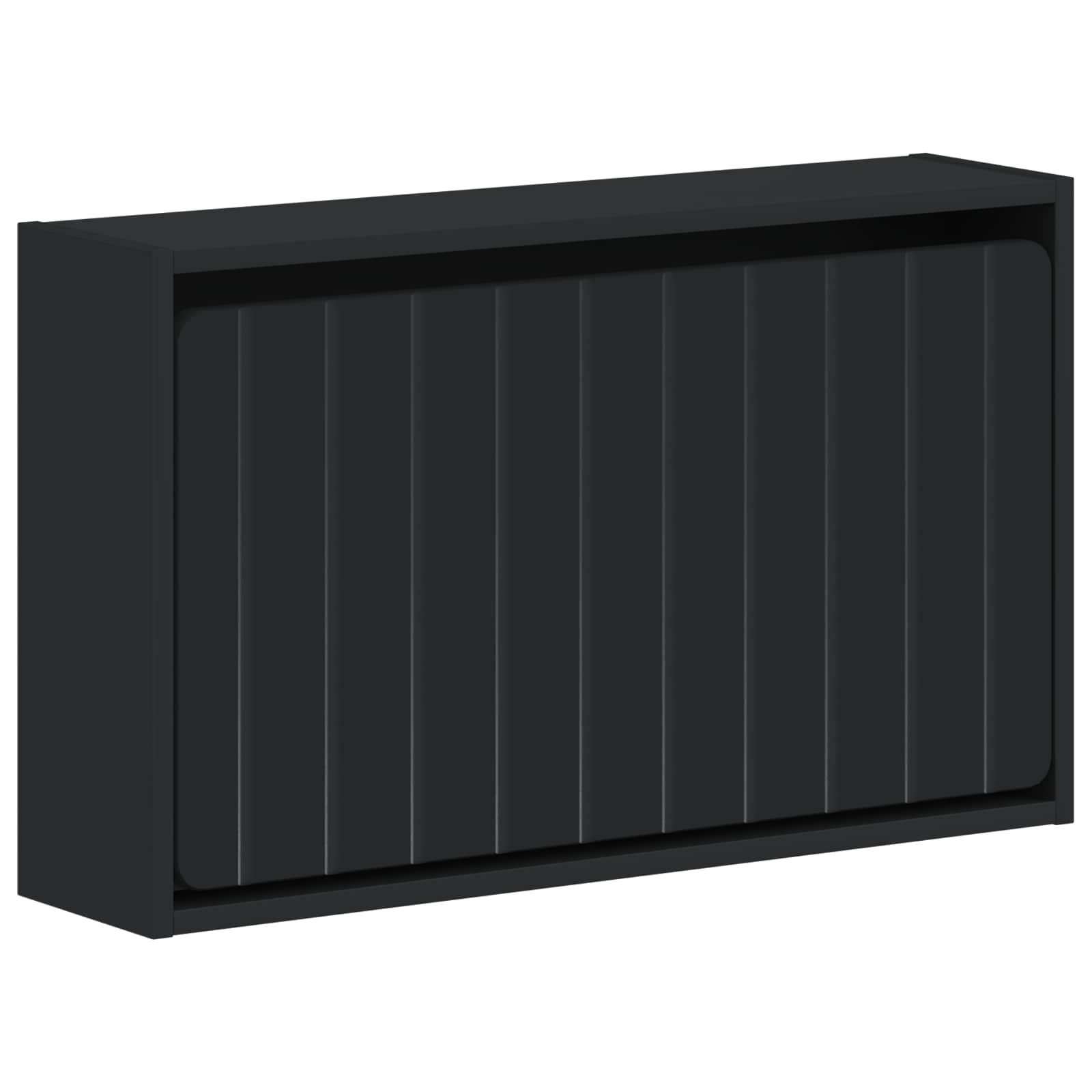 vidaXL Wisząca szafka na buty ZWOLLE 71 x 17 x 43 cm Czarny
