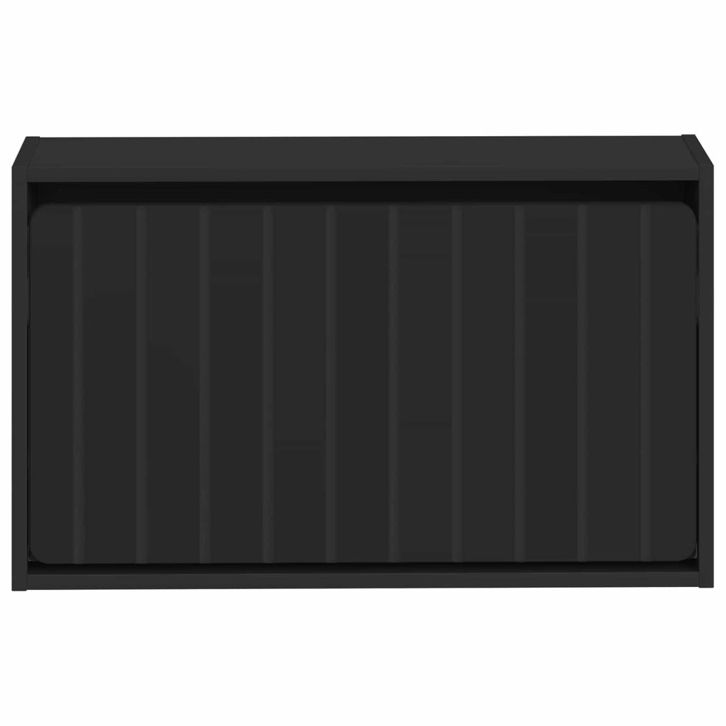 vidaXL Wisząca szafka na buty ZWOLLE 71 x 17 x 43 cm Czarny