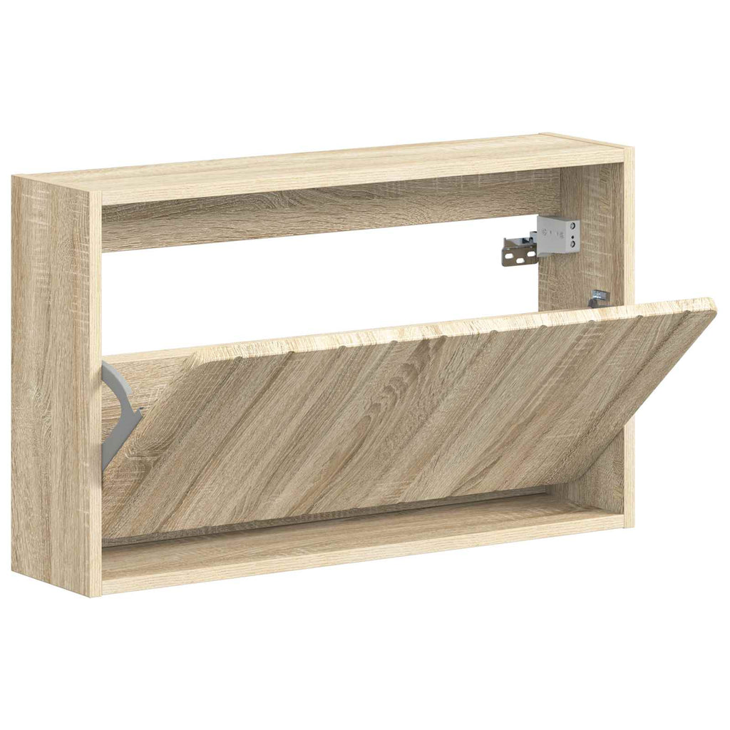 vidaXL Wisząca szafka na buty ZWOLLE 71 x 17 x 43 cm dąb Sonoma