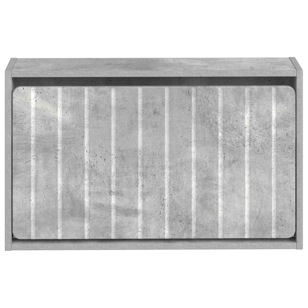 vidaXL Wisząca szafka na buty ZWOLLE 71 x 17 x 43 cm Betonowy szary