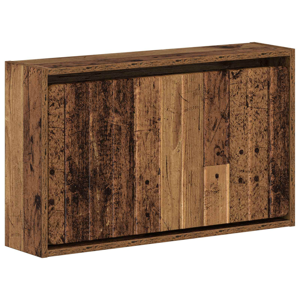 vidaXL Wisząca szafka na buty ZWOLLE 71 x 17 x 43 cm Stare drewno