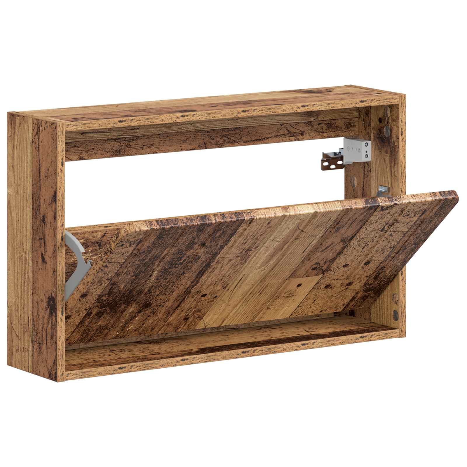 vidaXL Wisząca szafka na buty ZWOLLE 71 x 17 x 43 cm Stare drewno