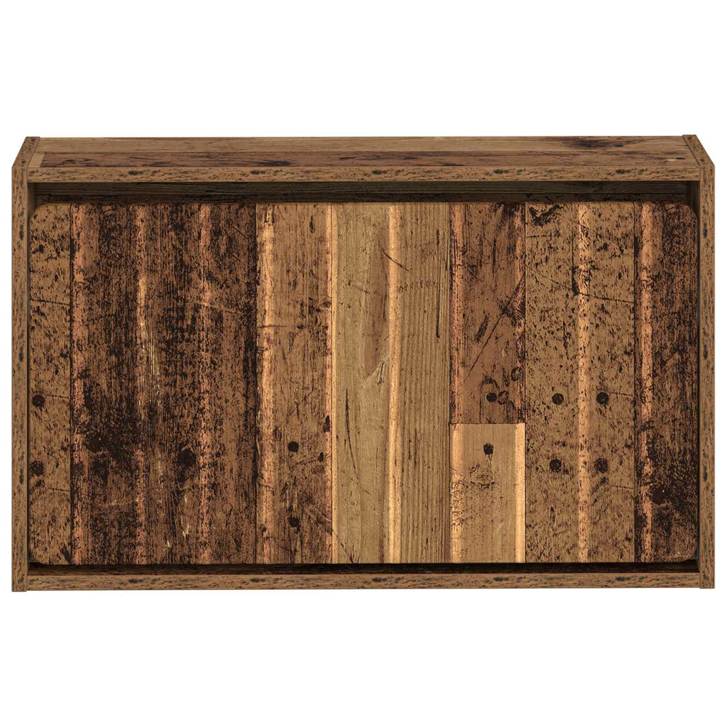 vidaXL Wisząca szafka na buty ZWOLLE 71 x 17 x 43 cm Stare drewno
