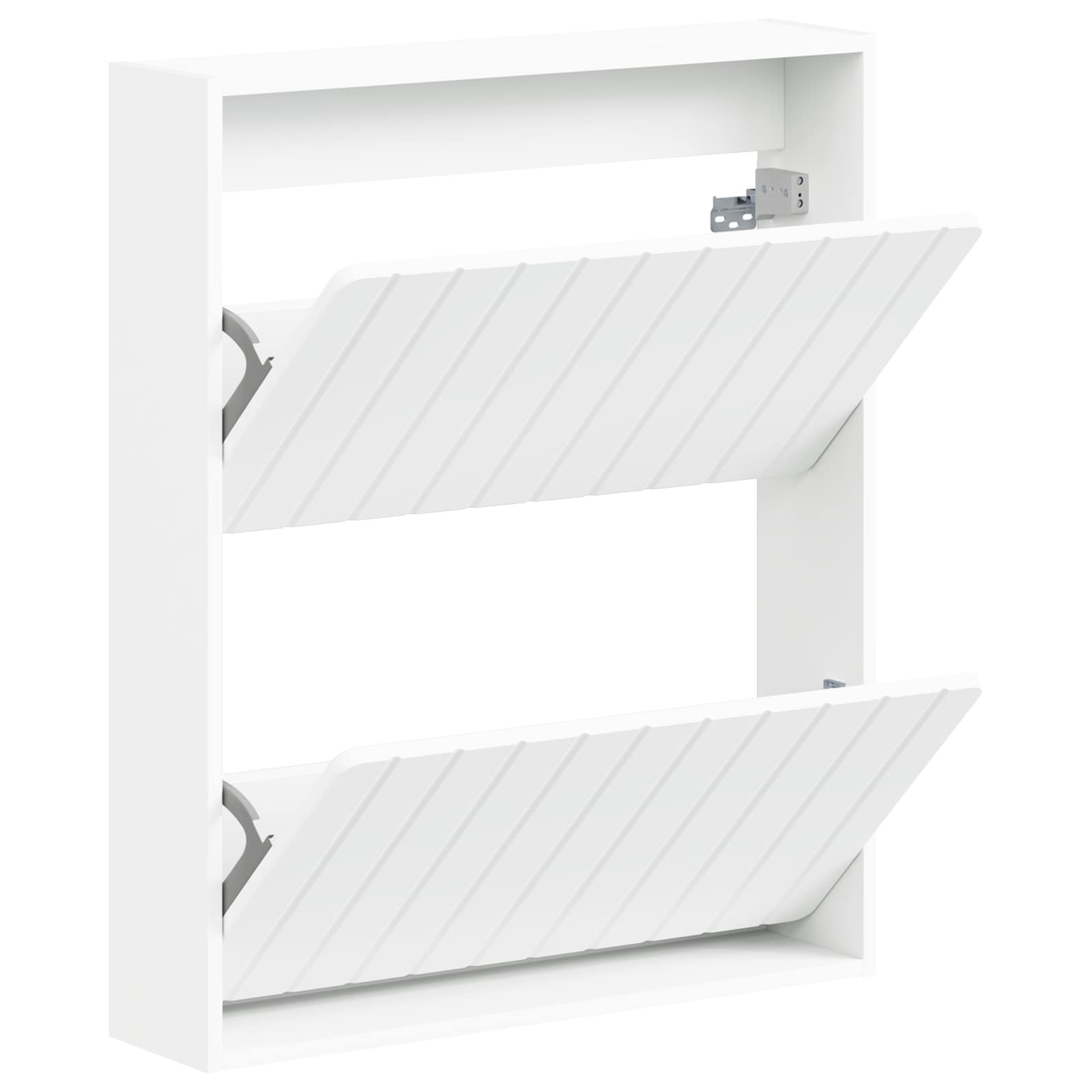 vidaXL Wisząca szafka na buty ZWOLLE 71 x 17 x 86 cm Biały